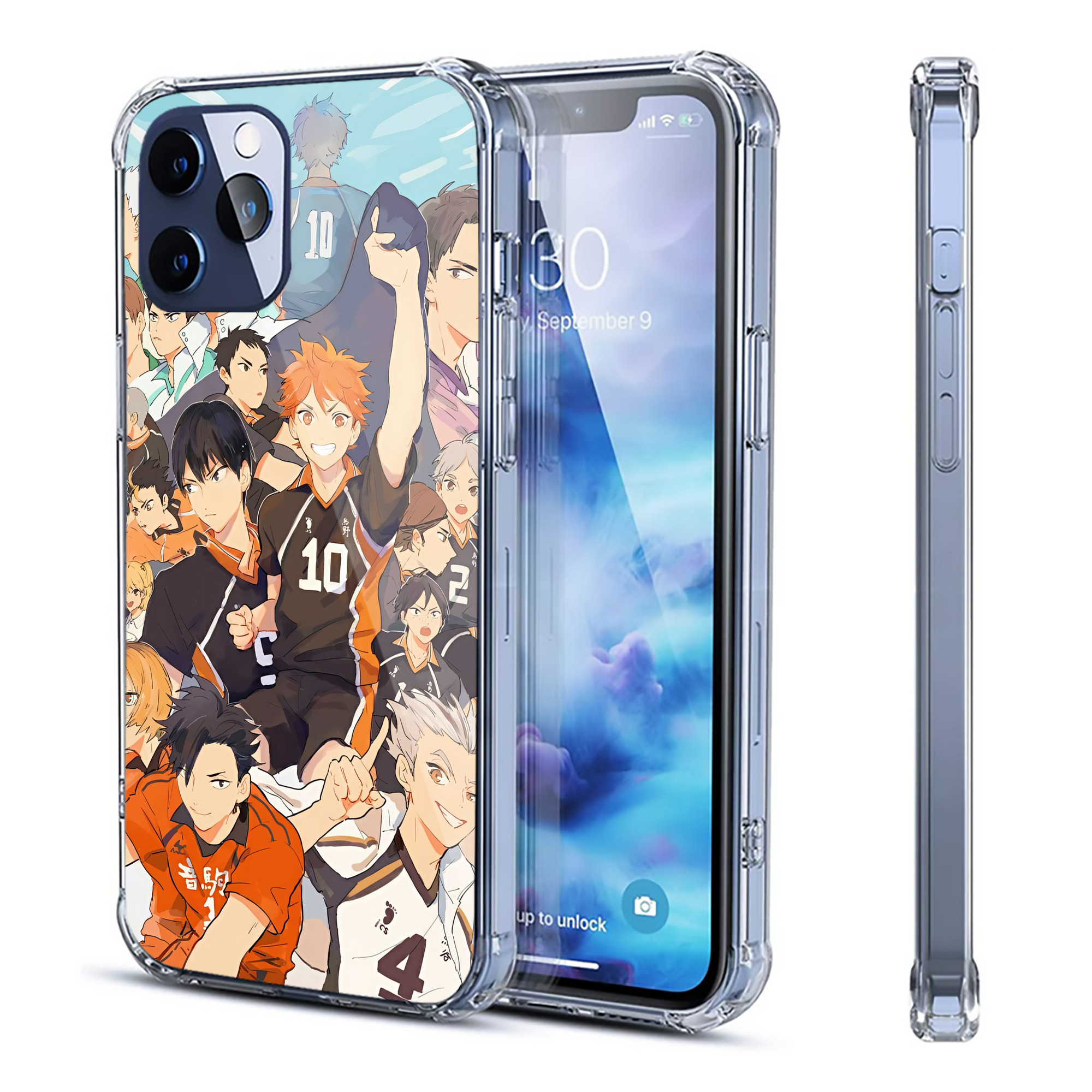 （画像用） ハイキュー!! Haikyu!! 【iPhone 12シリーズ対応】透明スマホケース（クリアソフトケース）